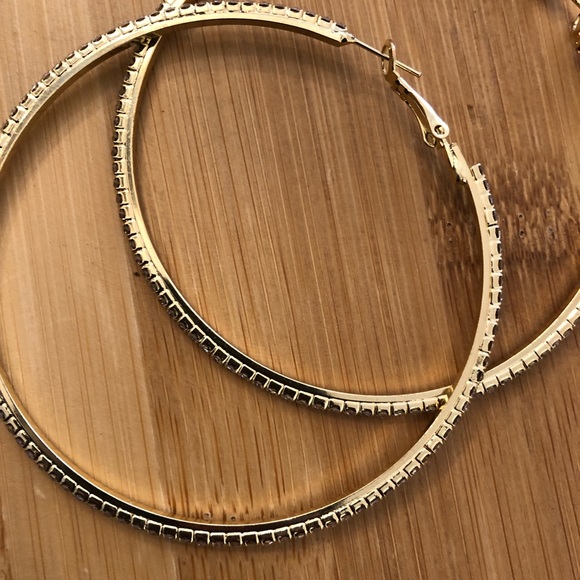 Rhinestone hoops - Picture 3 of 4